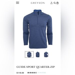 Greyson Quarter Zip Navy